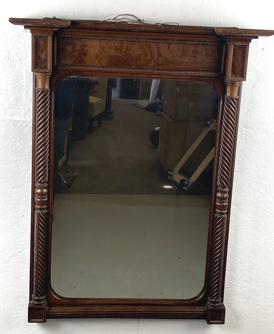 19th C. Mahogany Pier Mirror (1 of 5)