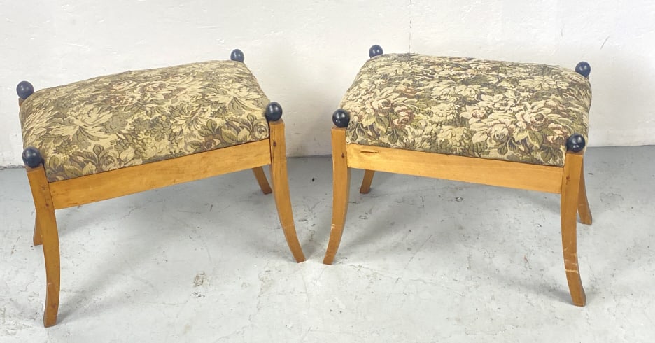 Pair of Biedermeier Style Benches (1 of 4)