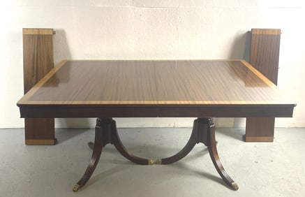 Georgian Style Double Pedestal Dining Table