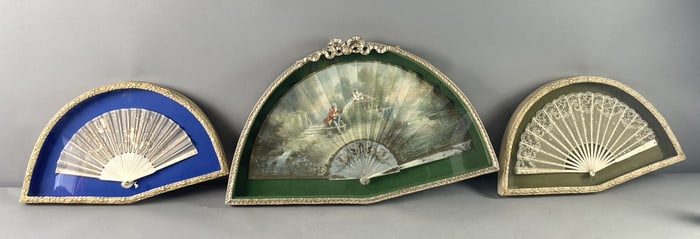 Three Framed Fans