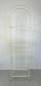 White Painted Metal Etagere