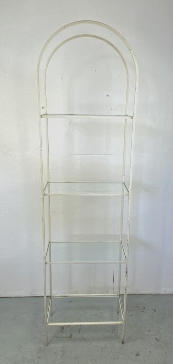White Painted Metal Etagere (1 of 4)