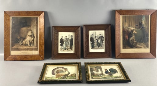 19th C. Group of 6 Prints
