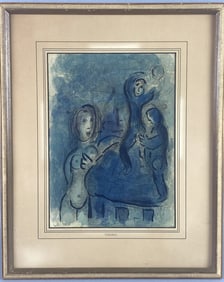 Chagall Lithograph "Rahab & The Spies of Jerico"