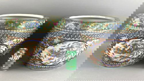 Pair of Asian Porcelain Planters