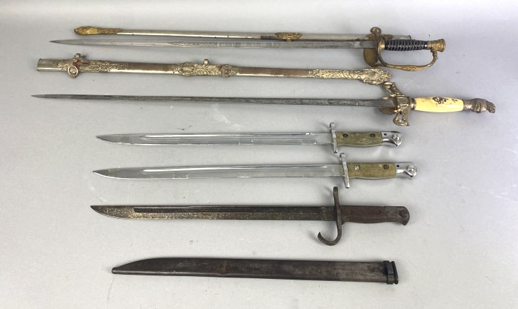 Group of 2 Swords & 3 Bayonets (1 of 13)