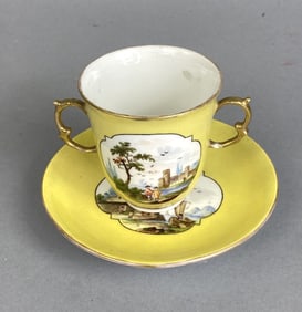 19th C. Meissen Tea Cup & Saucer