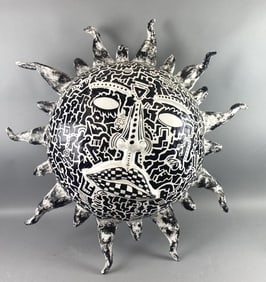 Keith Haring Inspired Sun Face