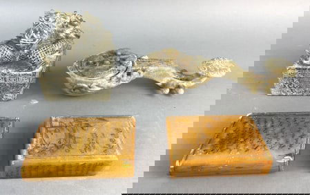 Group of 4 Stone Asian Articles