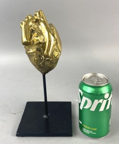 Bronze Heart Sculpture
