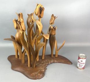 Jeffrey Briggs Carved Wood Flowers