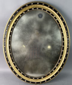 19th C. Irish Giltwood & Crystal Mirror