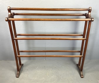 Georgian Style Mahogany Quilt Rack