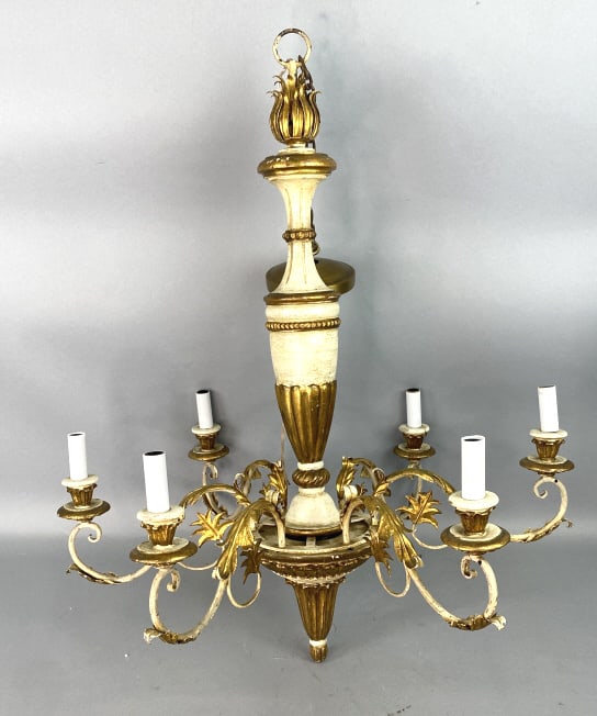Florentine Style Six Light Chandelier (1 of 3)