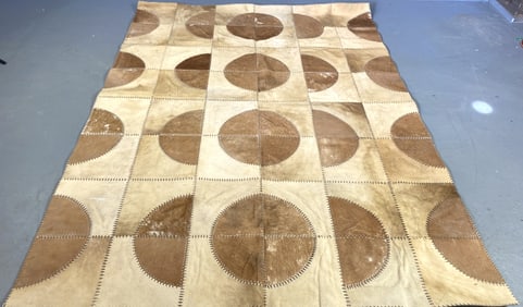 Cowhide Patchwork Rug