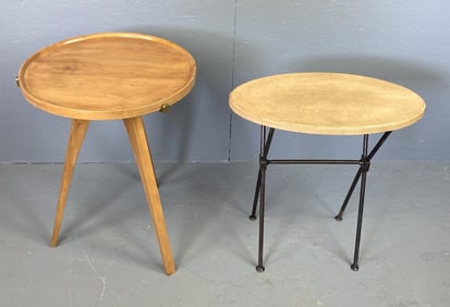 Two MCM Style Side Tables