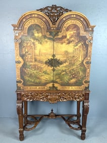 Jacobean Style Cabinet on Stand