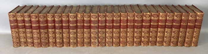 Leather Bound 26 Volumes "Lord Lytton's Novels"