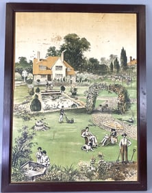 1930's English Garden Poster