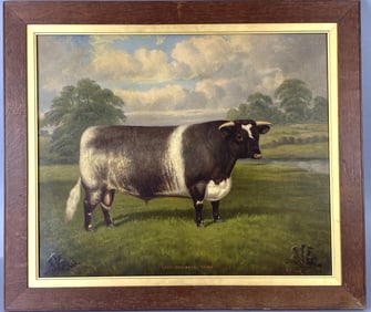 W.A. Clark Bull Painting