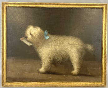 Portriat of Dog w/ Letter Signed J.H. Thompson