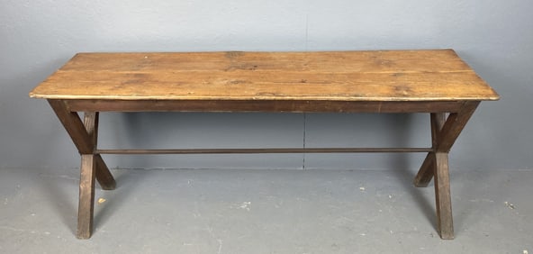 Antique Pine Trestle Table