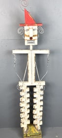 Canadian Folk Art Figure Signed Tinkl