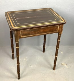 Regency Faux Rosewood Painted Side Table