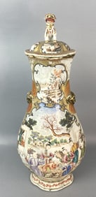 18th C. Chinese Export Lidded Vase