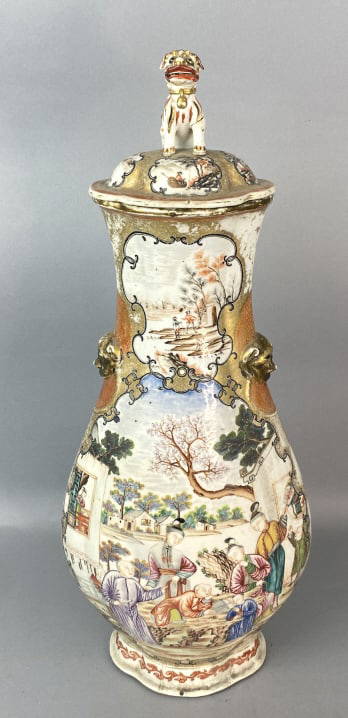 18th C. Chinese Export Lidded Vase