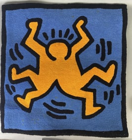 Vintage Keith Haring Twins Rug