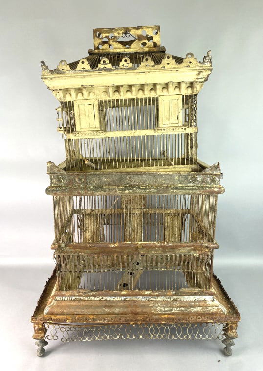 Antique Metal Bird Cage (1 of 6)