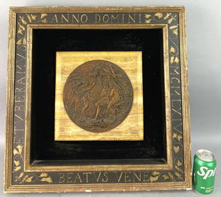 Bronze Plaque of Adam & Eve