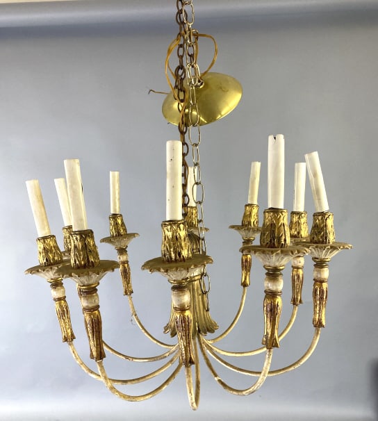 Florentine Style 10 Light Chandelier (1 of 5)