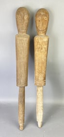 2 Ancestral Guardian Figural Statues