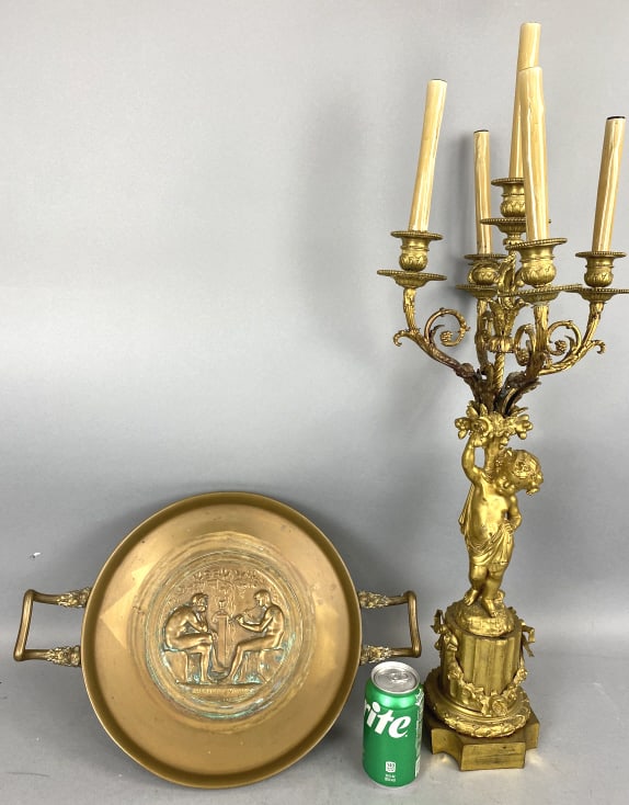 F. Barbedienne Bronze Tazza w/ Candelabra (1 of 12)