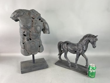 Composition Roman Style Torso & Horse