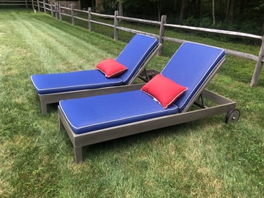 Pair of Pottery Barn Patio Lounges