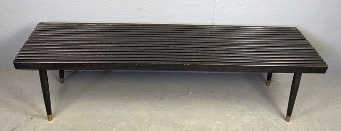 MCM Ebonized Bench