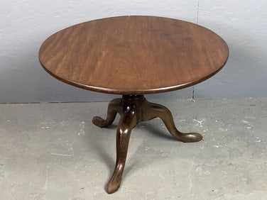 19th C. Mahogany Tilt Top Table