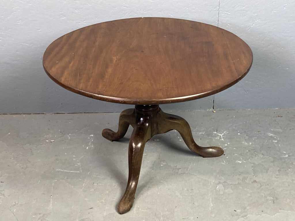 19th C. Mahogany Tilt Top Table (1 of 6)