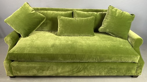 Green Velvet Sofa