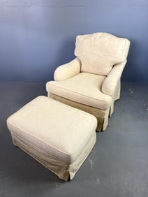 Upholster Lounge Chair & Ottoman