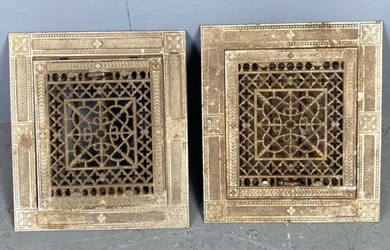 Pair of Cast Iron Heat Registers