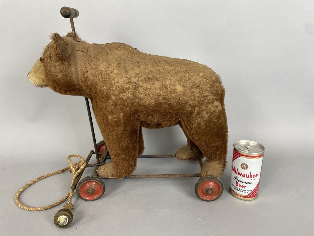 Antique Steiff Style Bear Pull Toy (1 of 5)
