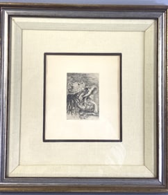 Pierre Auguste Renoir Drypoint Etching