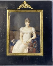 Miniature Portrait of a French Lady
