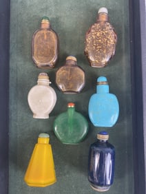 8 Asian Snuff Bottles