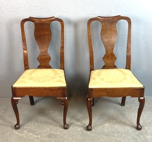 Pair of Georgian Mahogany Side Chairs