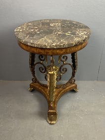 Maitland Smith Marble Top Side Table